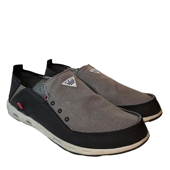 8.5W Columbia Bahama Vent Slip On Loafer Gray PFG Fishing Deck Boat Dock Shoes - Picture 2 of 11